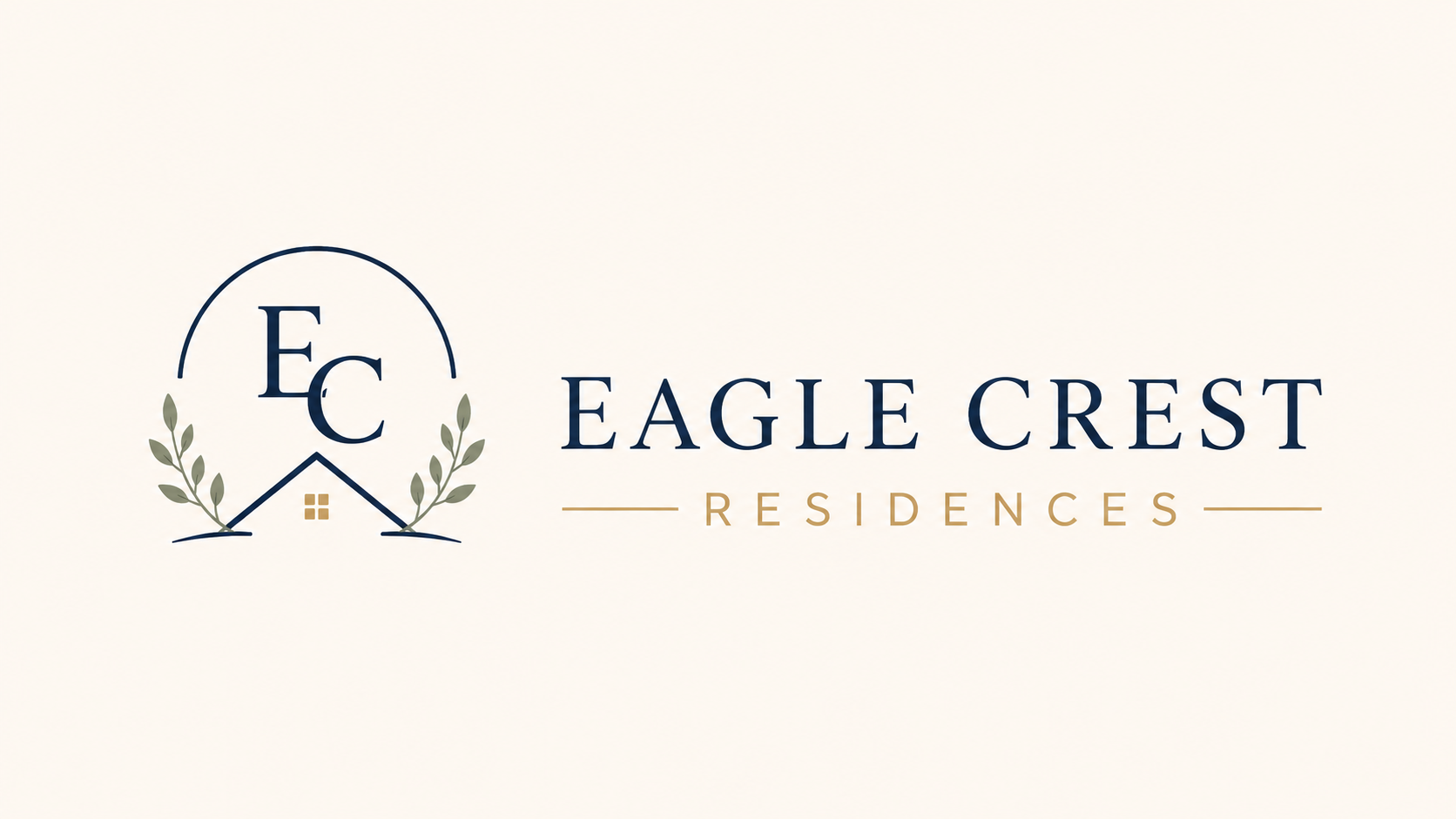 The image is a logo for Eagle Crest Residences.